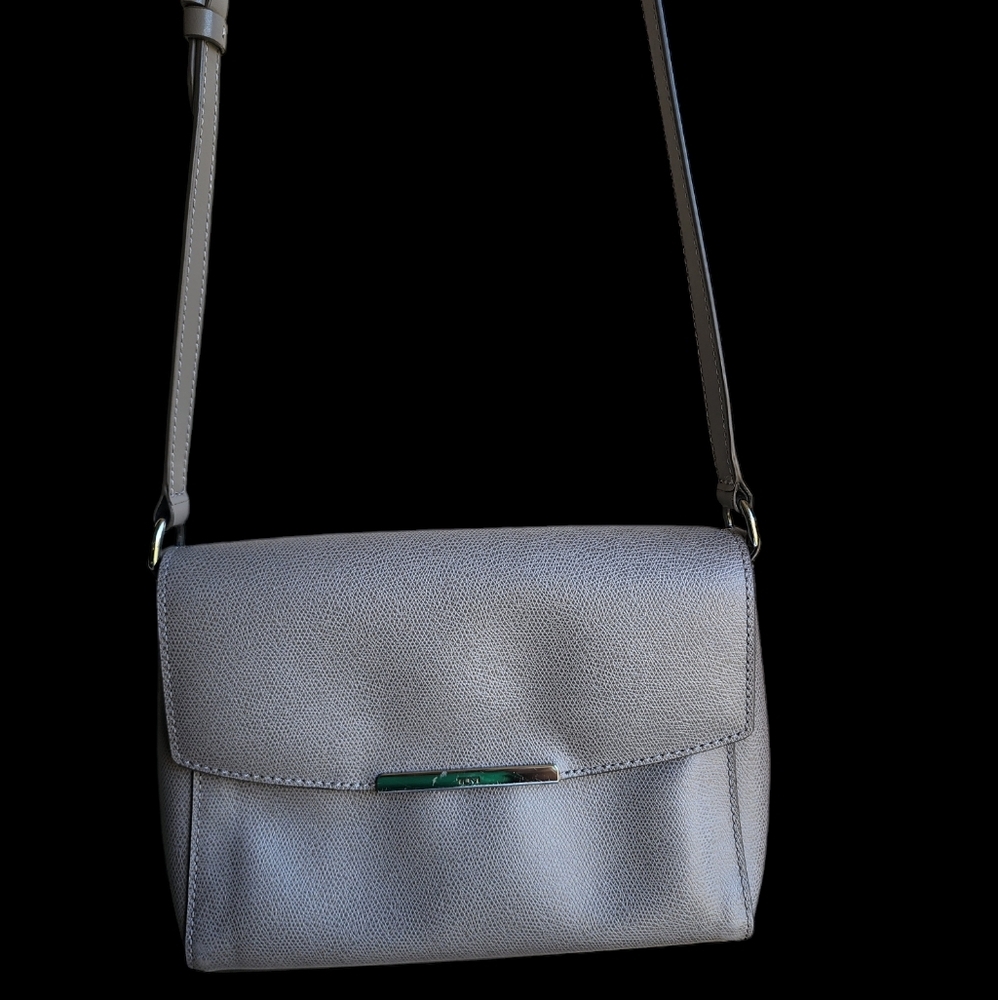 TUMI Marianne Coated Canvas grey Small Flap Crossbody Travel Bag